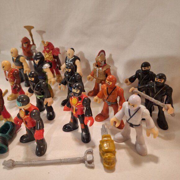 Imaginext Ninja Samurai Warrior 16 Figure Lot 11 Weapons Accessories - Picture 5 of 16